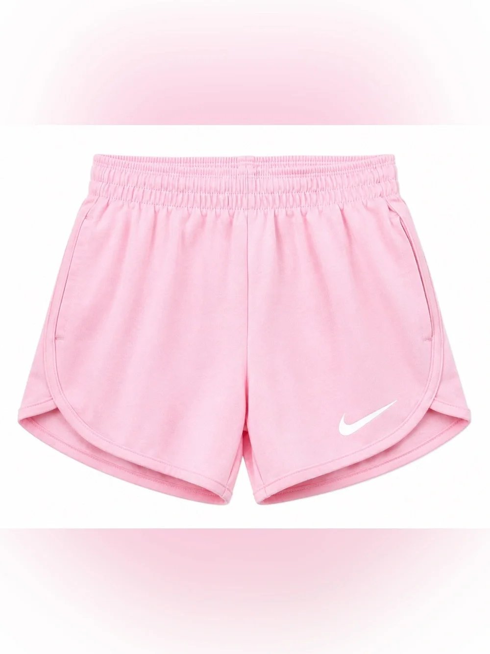 Nike Girls Dri-FIT Pink Athletic Running Shorts L 6-7 NWT Lined